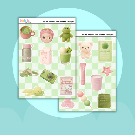 In My Matcha Era | Journal| Sticker Sheet