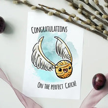 Load image into Gallery viewer, &quot;Perfect Catch&quot; - Harry Potter Wedding, Anniversary Card
