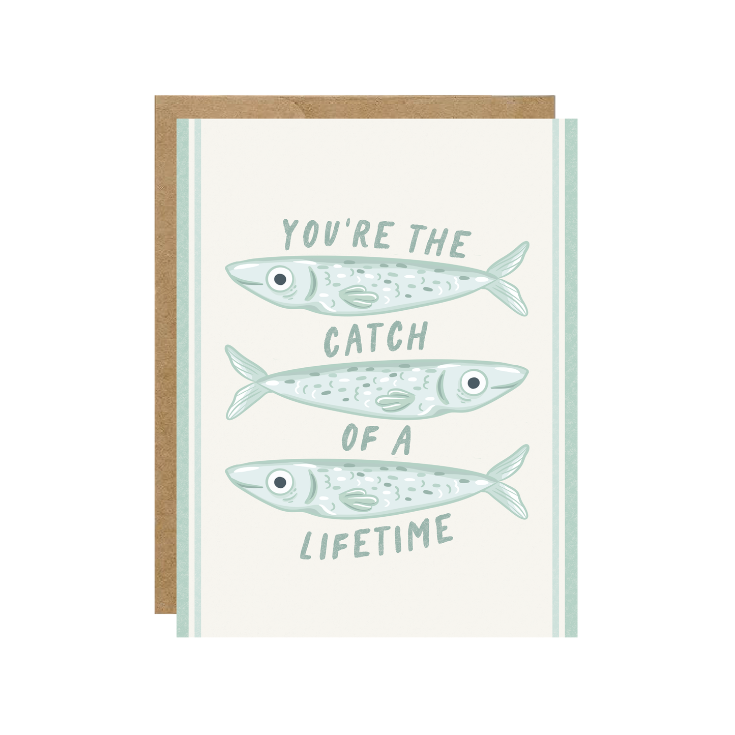 Catch of a Lifetime - Valentine's Day Fish Sardine Love Card
