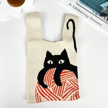 Load image into Gallery viewer, Wool Cat Knitted Handbag
