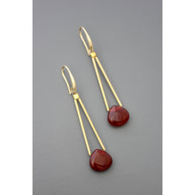 Load image into Gallery viewer, FERE67 Carnelian drop earrings
