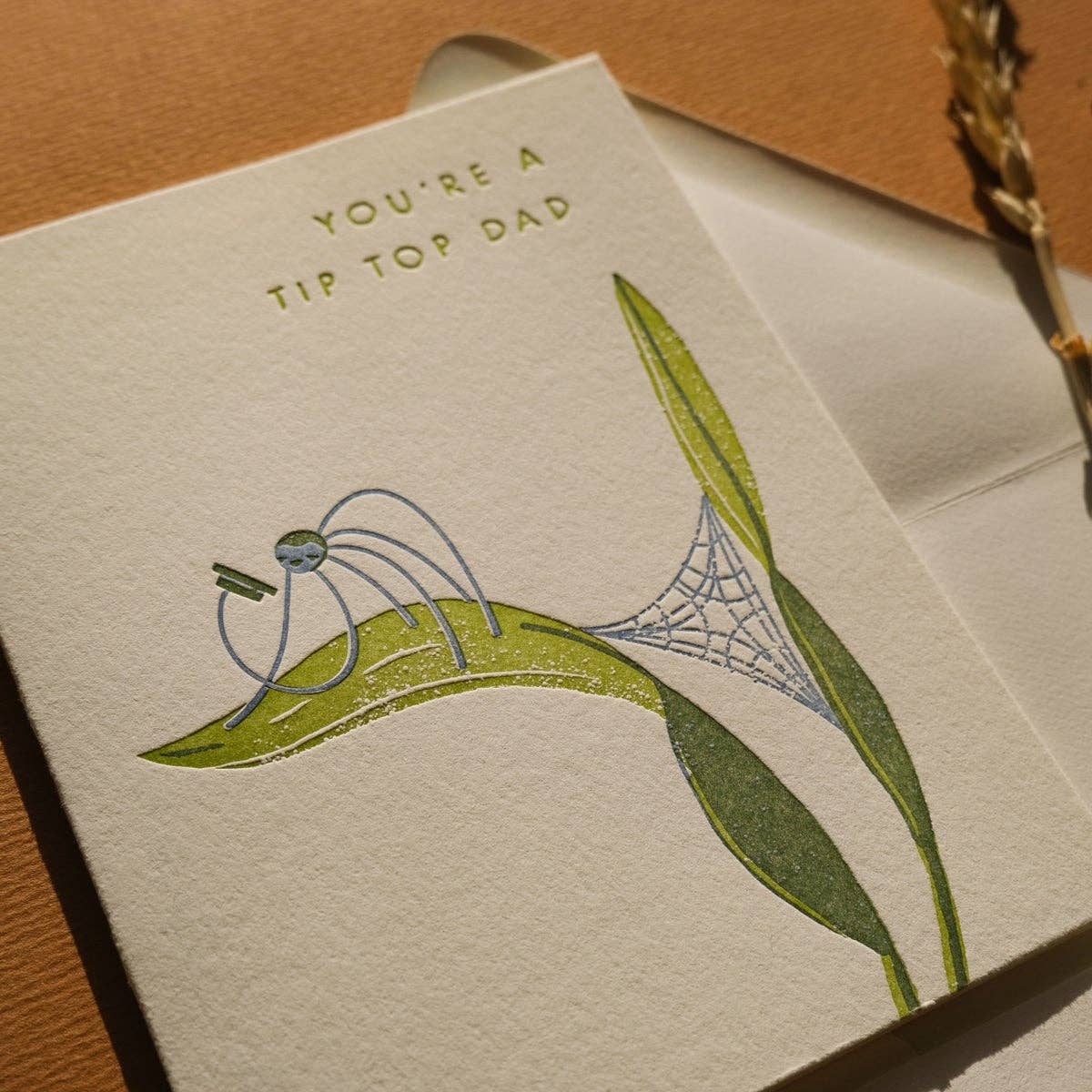 Tip Top Dad | Father's Day | Letterpress Card