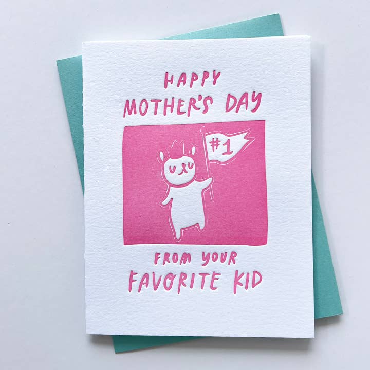 Sibling Rivalry Mothers Day Card