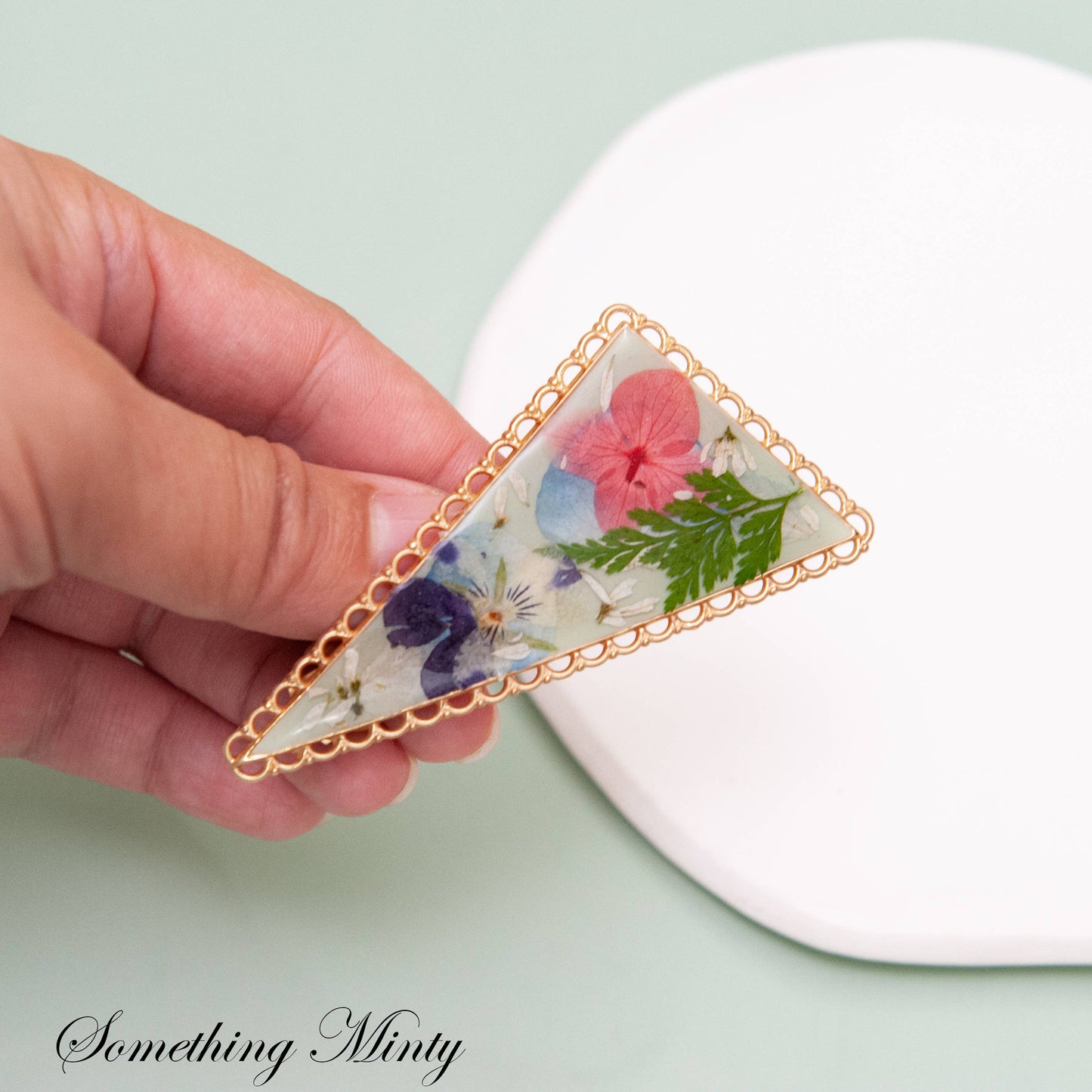 Real Pressed Flower Barrette