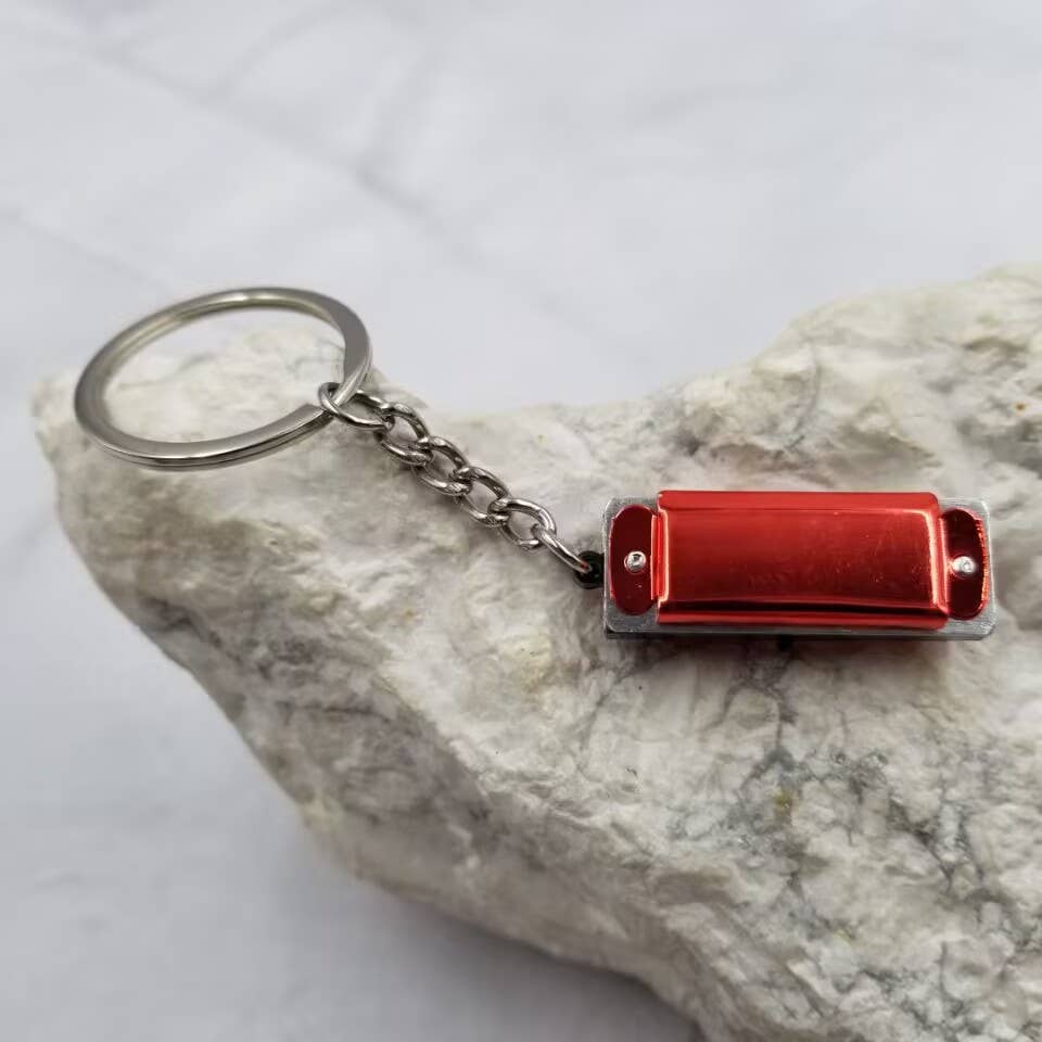 Mini Harmonica Keychain