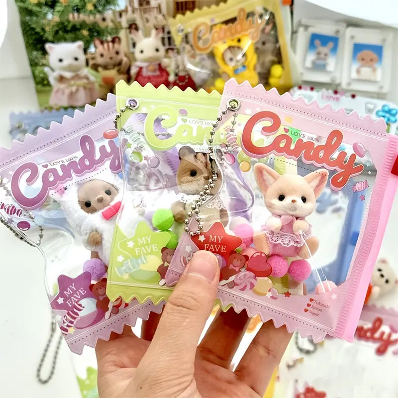 Candy PVC badge Storage Bag