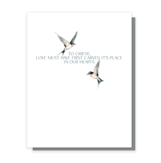 Carved In Our Hearts, Sympathy Greeting Card