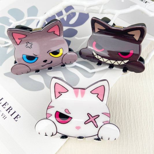 Cute carton cat hair claw clip