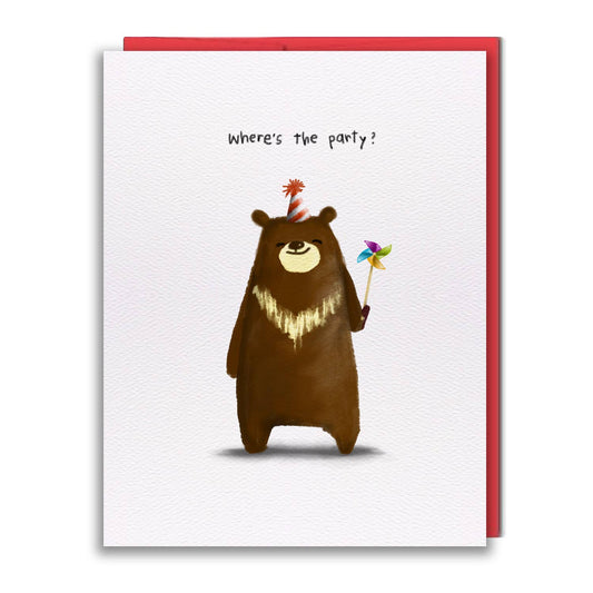 Greeting Card - Pinwheel Bear