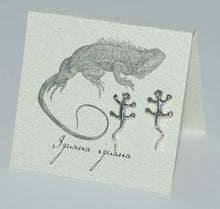 Load image into Gallery viewer, Iguana Studs sterling silver Natural History
