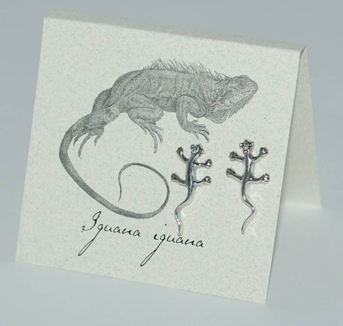 Iguana Studs sterling silver Natural History - Front & Company: Gift Store