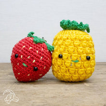 Load image into Gallery viewer, DIY Crochet Kit - Strawberry Bag Hanger
