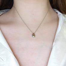 Load image into Gallery viewer, Teardrop Dome Pendant Necklace
