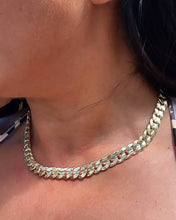 Load image into Gallery viewer, 18k Gold Filled Thick Carved Cuban Link Chain 9.5mm Necklace
