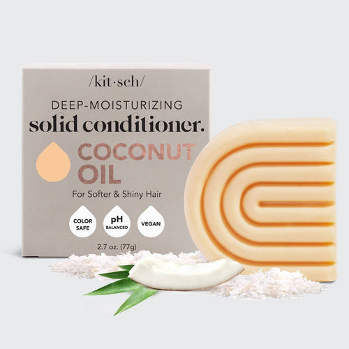 Coconut Repair Conditioner Bar/Mask for Dry Damaged Hair - Front & Company: Gift Store