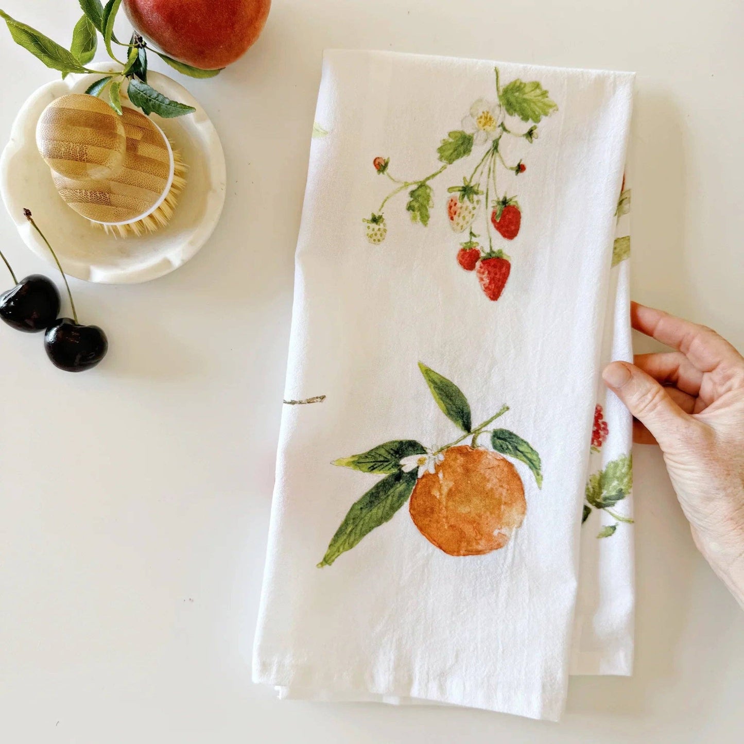 Fruit cotton flour sack tea towel