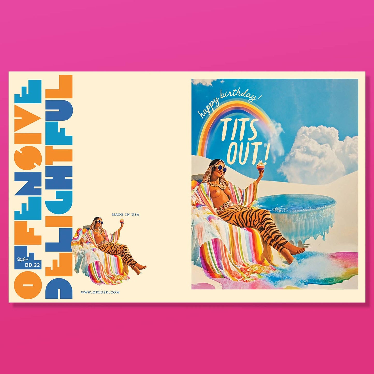 TIGER RAINBOW GIRL birthday fantasy