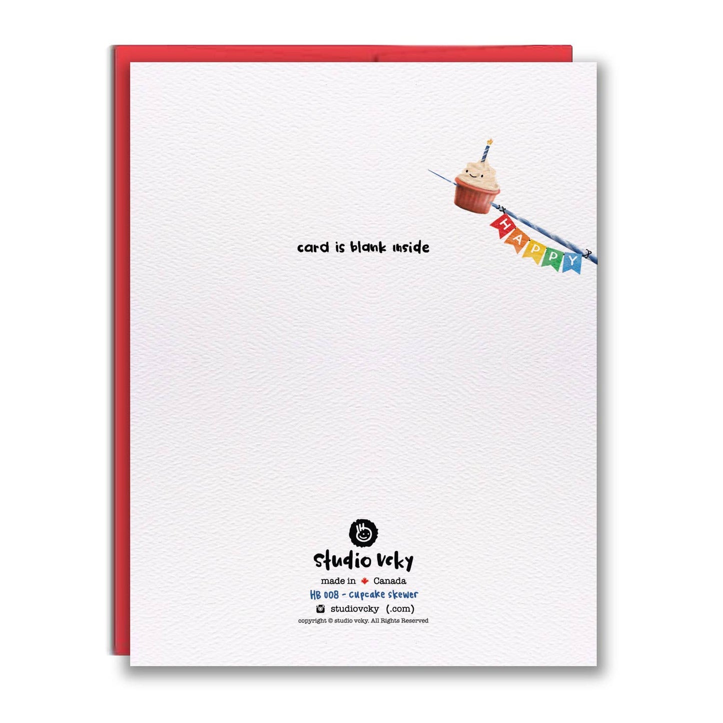 Greeting Card - Cupcake Skewer Narwhal