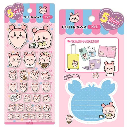 Chiikawa & Friends 5 Sizes Jelly Coating Deco Stickers