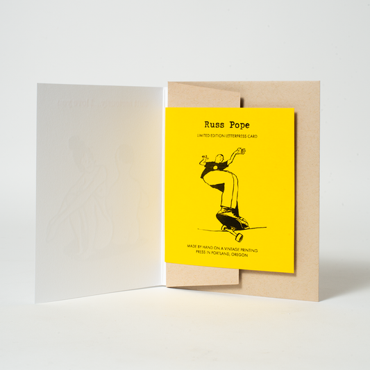 Butt I Love You Funny Letterpress Greeting Card by Russ Pope