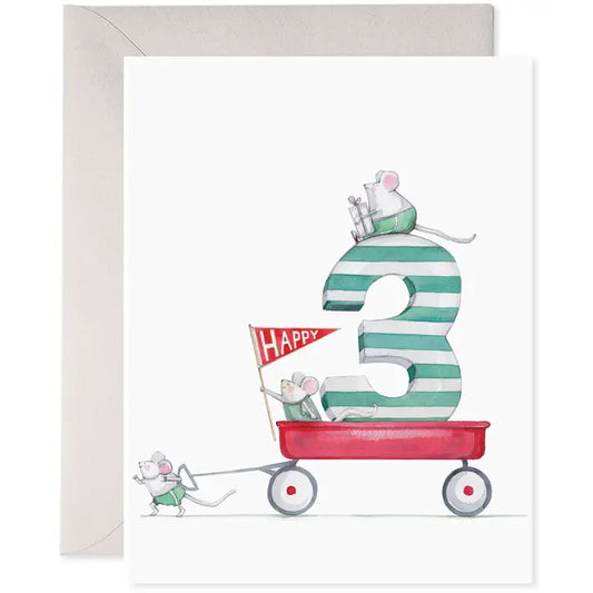 3rd Bday Card | Kids Birthday Greeting Card