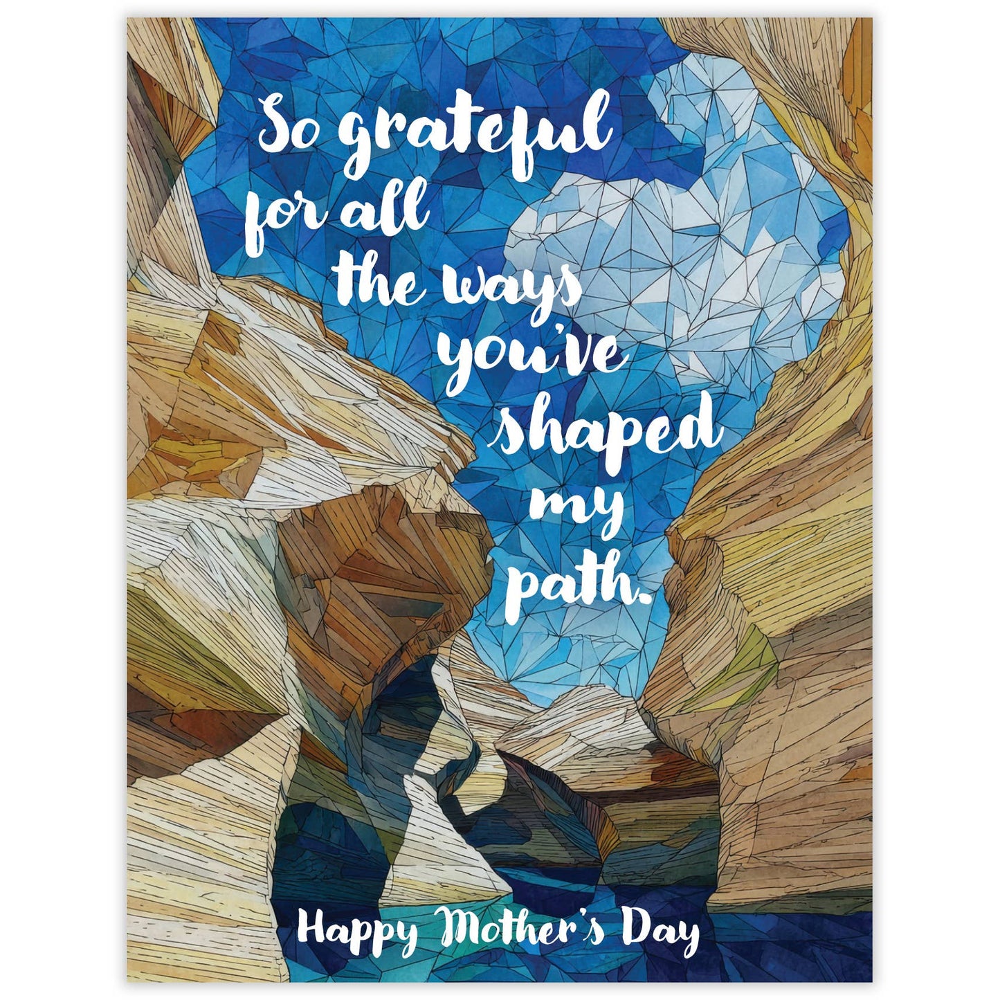 Shaped My Path - Recycled Mother's Day Card for Nature Moms