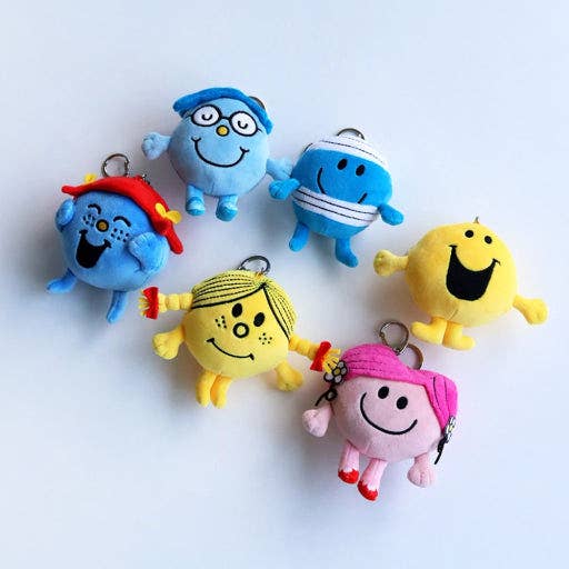Mr. Men Little Miss Plush Keychain-10cm