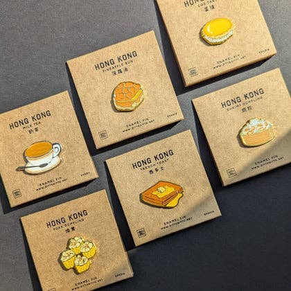 Enamel pin - egg tart