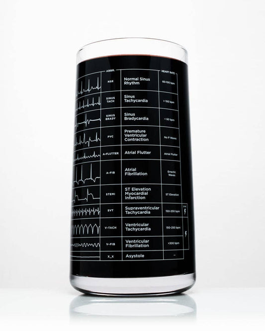 Heartbeat Drinking Glass
