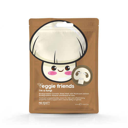 Mad Beauty Veggie Friends Mushroom Sheet Face Mask - Front & Company: Gift Store