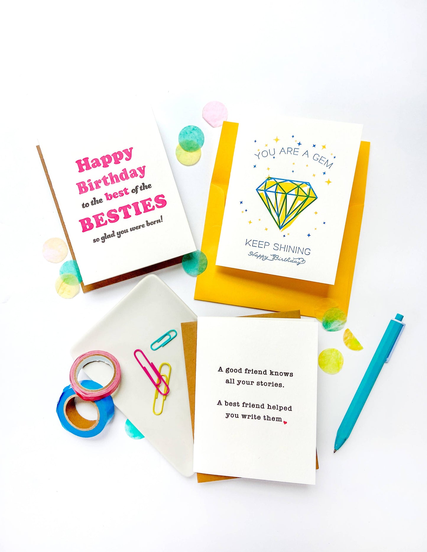 Bestie Birthday - Letterpress Birthday Greeting Card