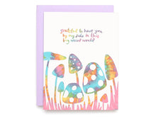 Load image into Gallery viewer, Grateful Mushrooms - Letterpress Greeting Card
