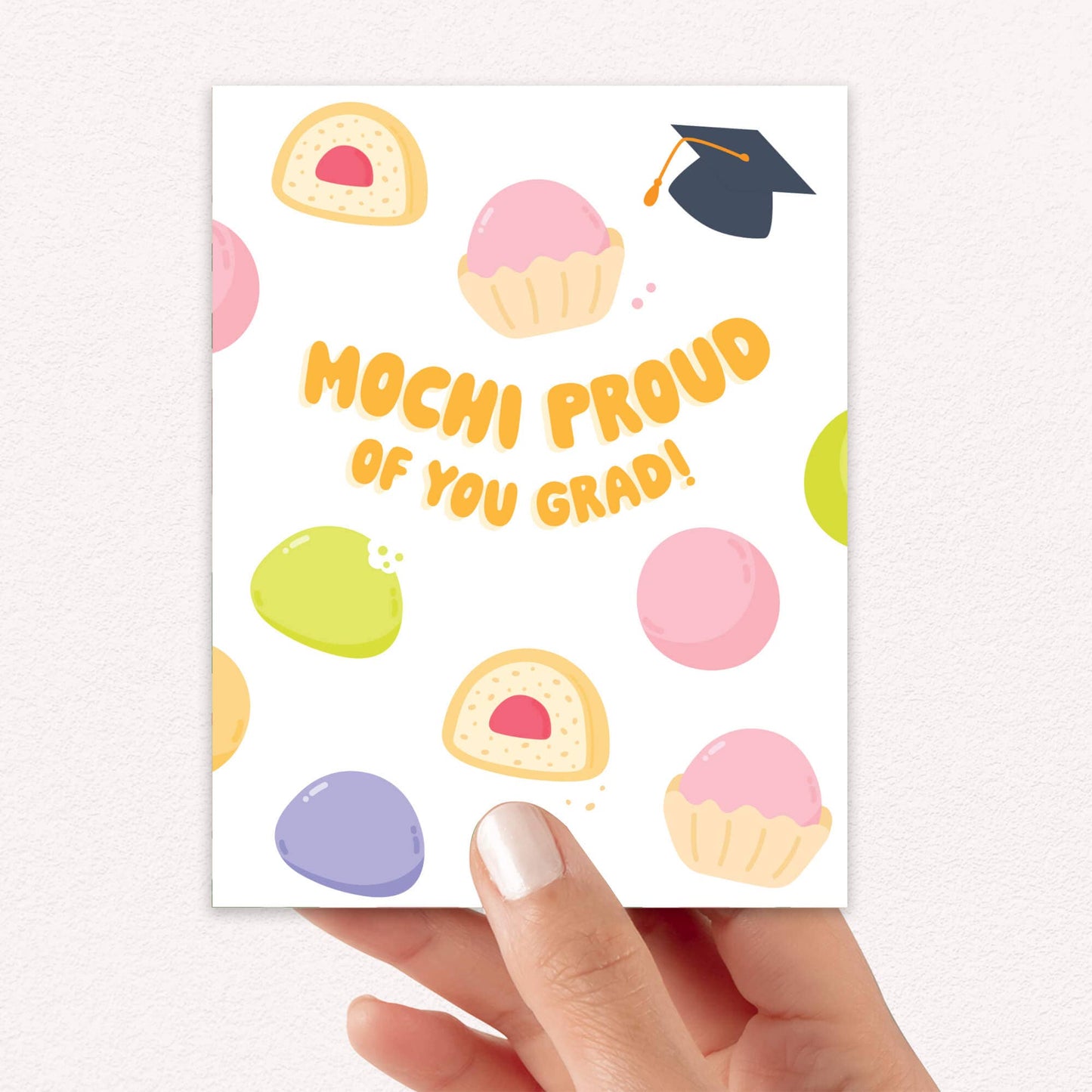 Mochi Graduation Card | Japanese Food Pun Congratulations Grad