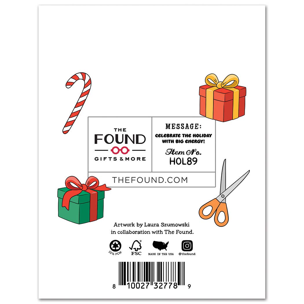 Labubu Santa's Secret Helper Christmas Cards