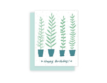 Load image into Gallery viewer, Happy Birthday - Potted Plants Card

