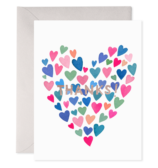 Many Hearts Thank You Greeting Cards