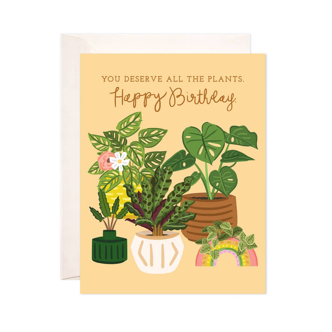 All the Plants Greeting Card - Birthday Card