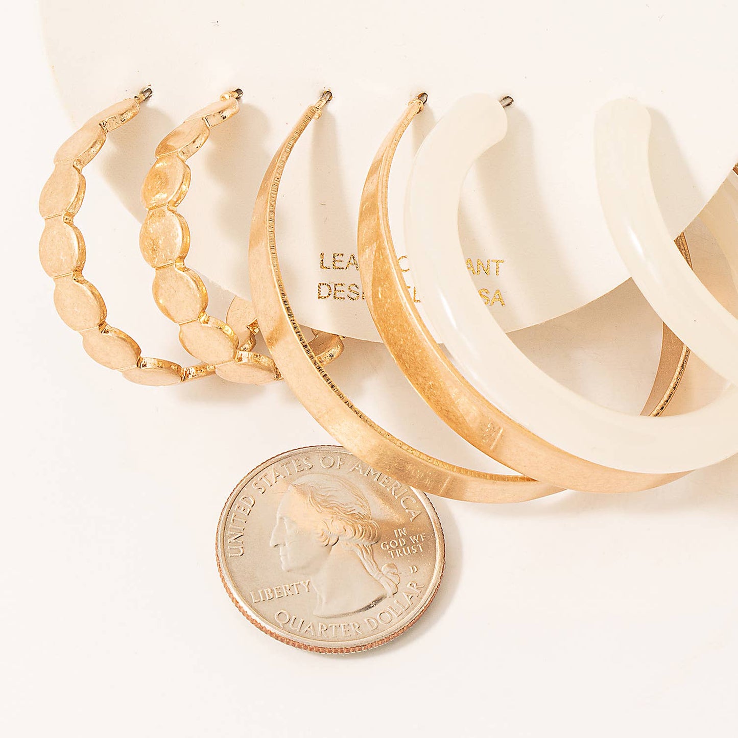 Matte Assorted Hoop Earrings Set