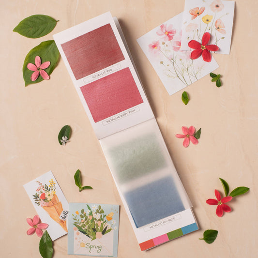 Spring Colorsheets | 16 Watercolors | Metallic Paint