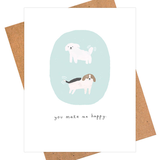 Dogs, Birthday Card, Anniversary Card, Love Card