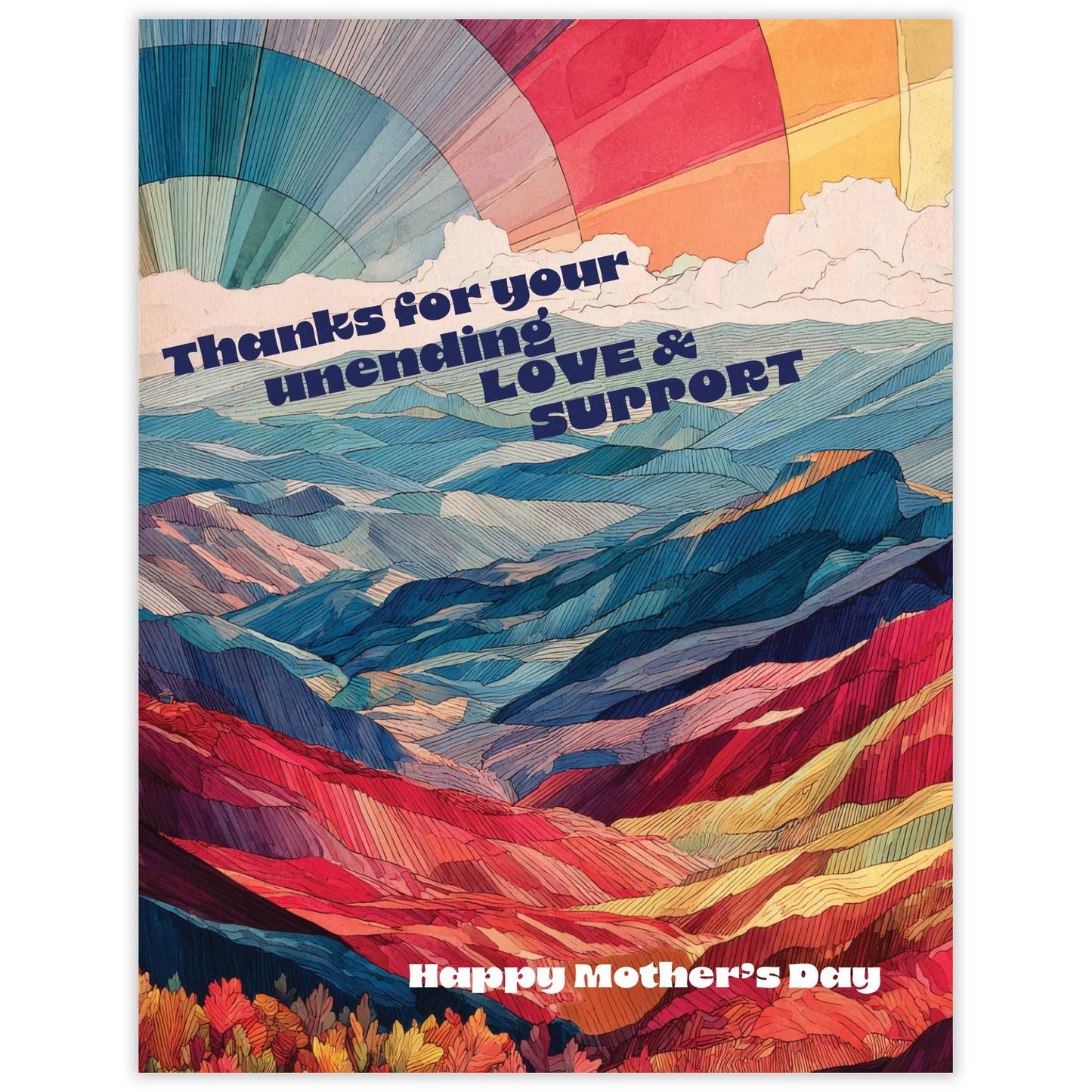 Unending Support - Recycled Mother's Day Card