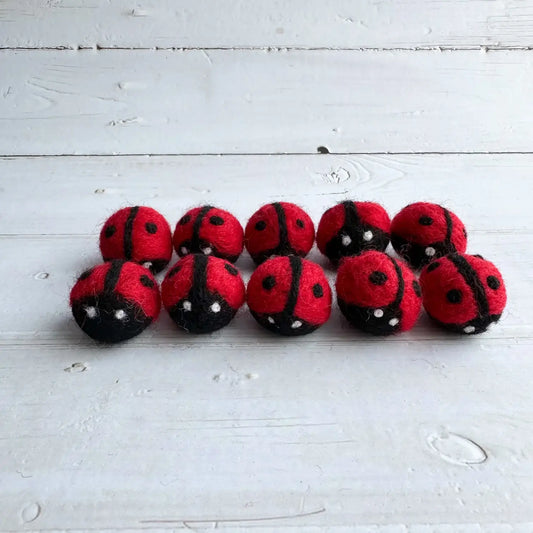 One Felt Ladybugs