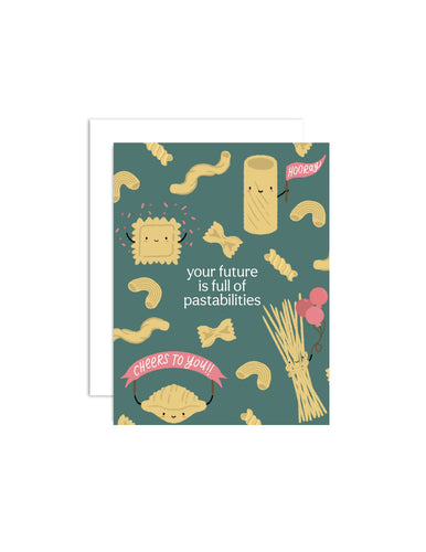 Future Pastabilities - Graduation Retirement Card - Front & Company: Gift Store