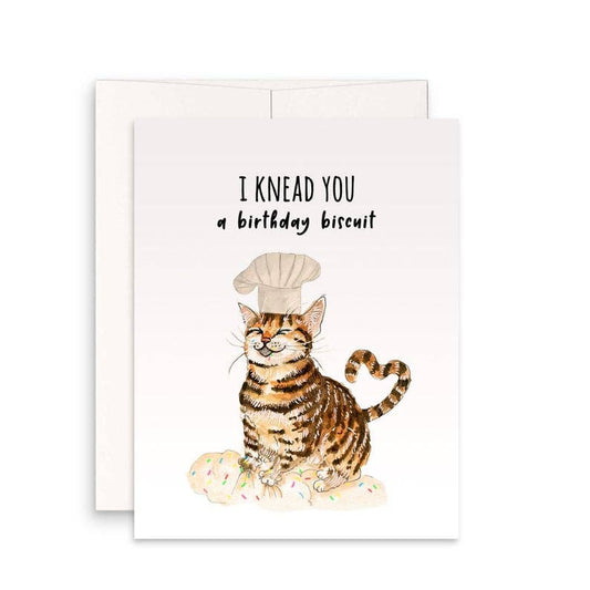 Cat Kneads Cake - Funny Birthday Card