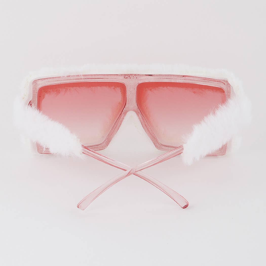 Oversized Fur Sunglasses
