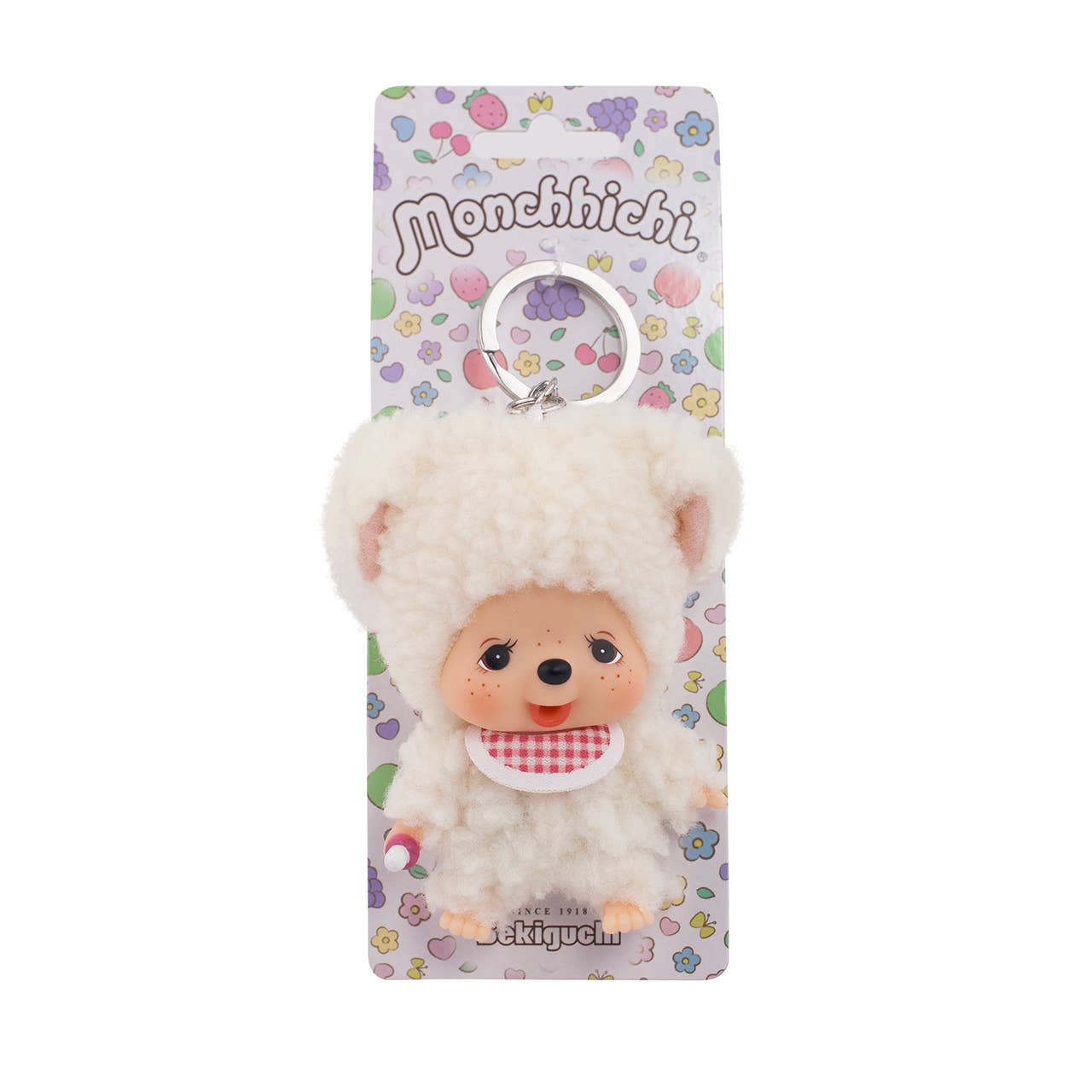 Monchhichi Friends Sheep Plushie Keychain