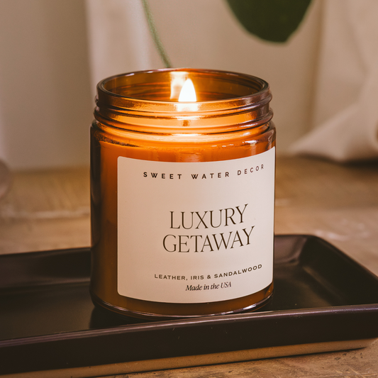 Luxury Getaway 9 oz Soy Candle - Home Decor & Gifts