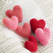 Load image into Gallery viewer, Mini Hearts Crocheted, Valentine&#39;s Day, Gift For Her, Love
