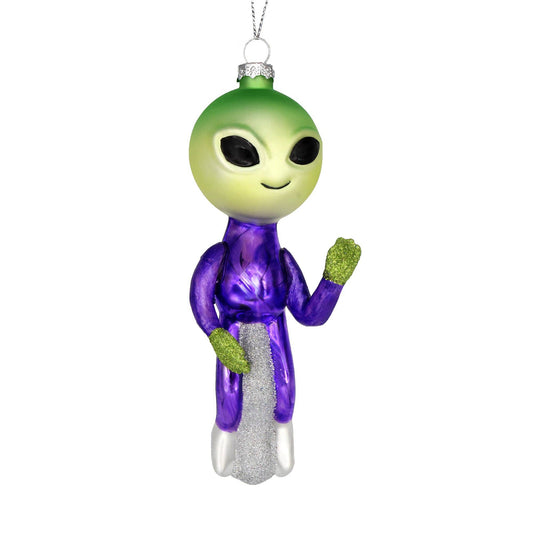Alien, Handmade Outer Space Vintage Christmas Tree Ornament
