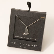 Load image into Gallery viewer, Secret Box Cowboy Boot Pendant Necklace
